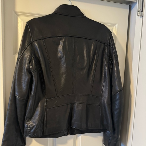 Michael Kors Moto leather jacket. - Picture 2 of 2